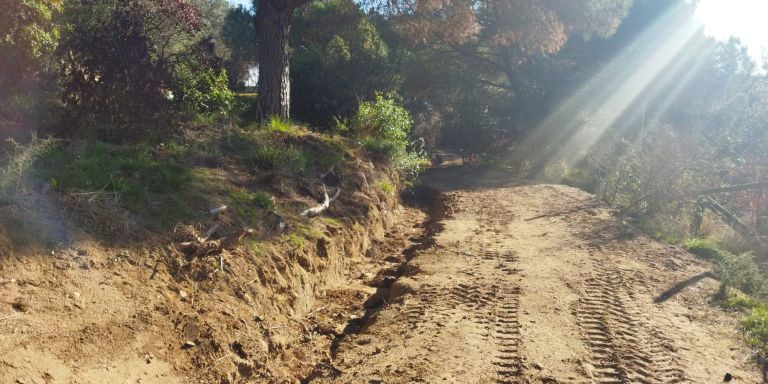 Camino degradado del parque / @PARCORENETA