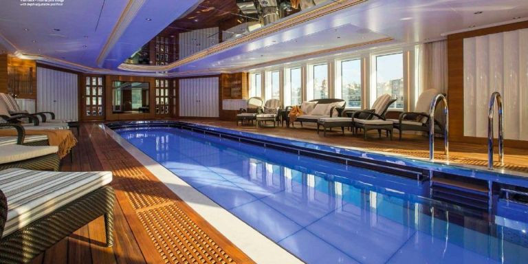 Interior del yate 'Graceful', propiedad de Vladimir Putin