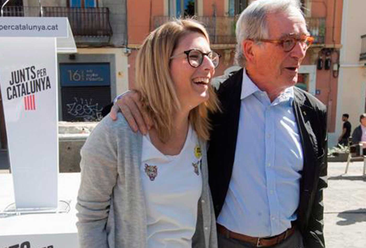 Elsa Artadi y Xavier Trias, en un acto de JxCat, en una imagen de archivo / EFE