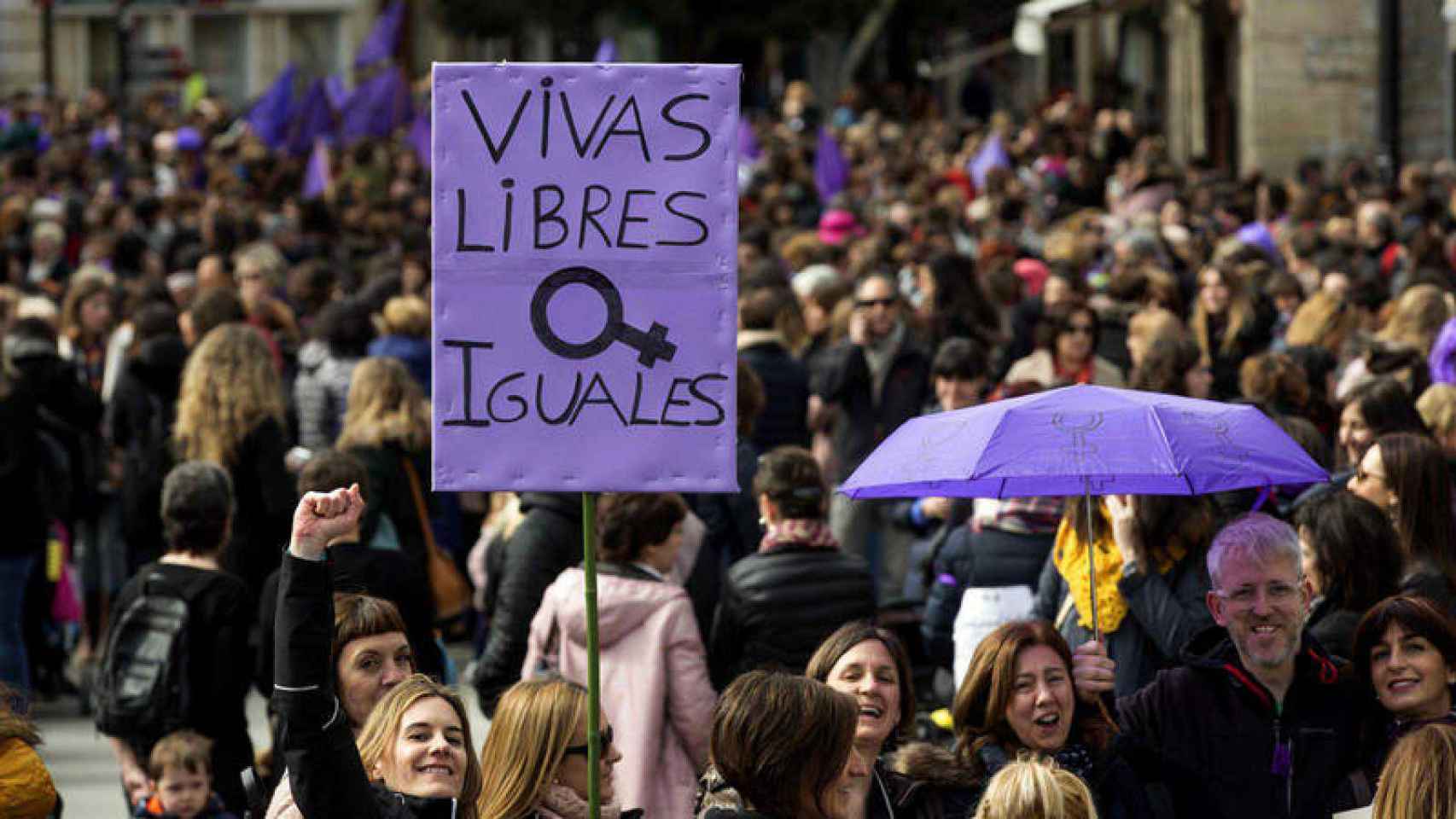 Manifestación del 8 de marzo por el día de la mujer