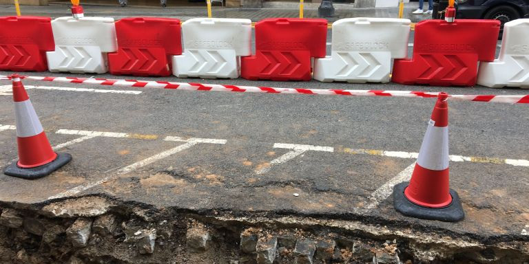 Detalle de las obras en vía Laietana / METRÓPOLI - RP