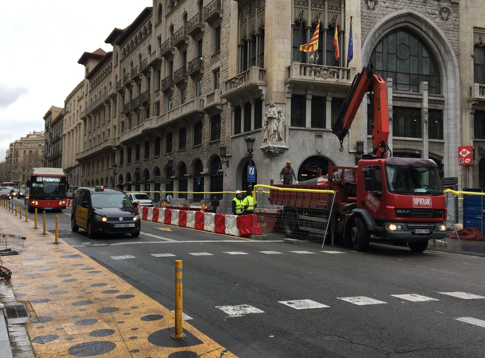 Obras de pacificación en vía Laietana / METRÓPOLI - RP