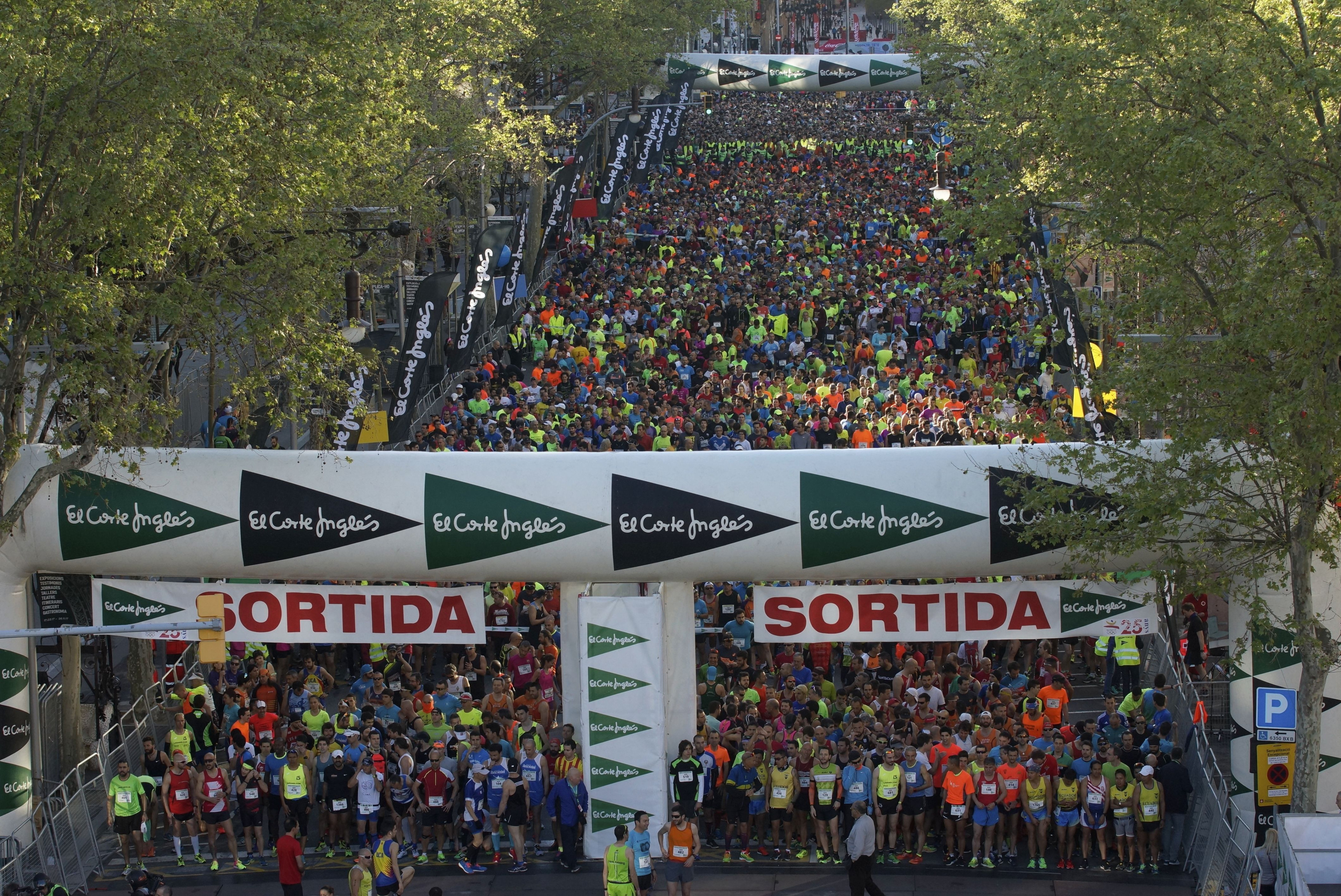 Salida de una edición anterior de la Cursa de El Corte Inglés / EL CORTE INGLÉS