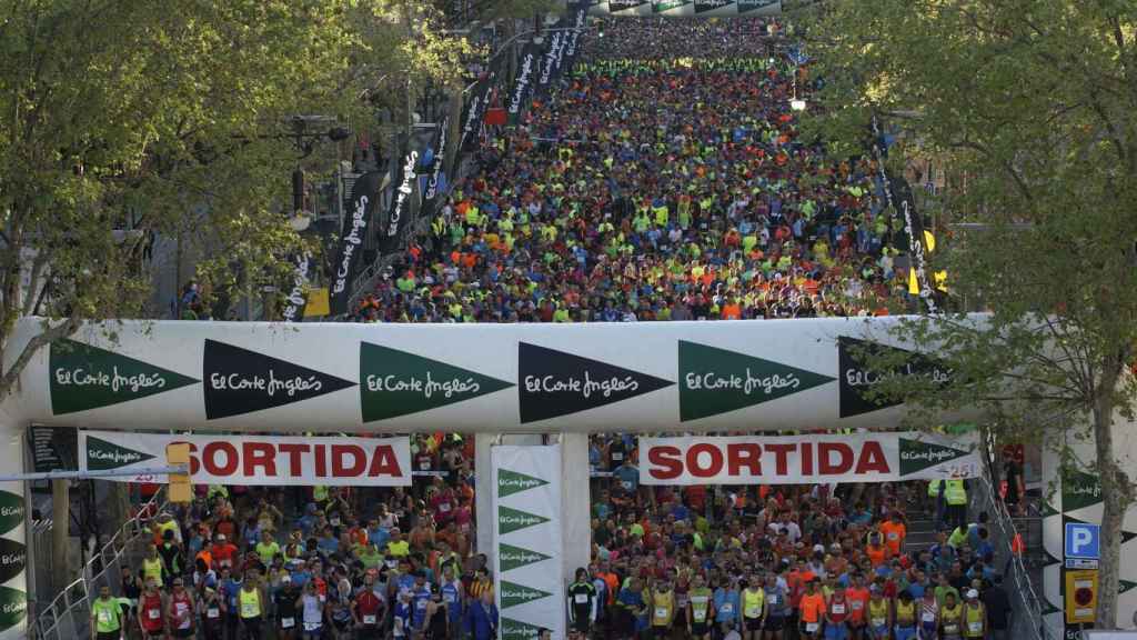 Salida de una edición anterior de la Cursa de El Corte Inglés / EL CORTE INGLÉS