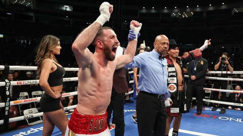 Sandor Martín tras su victoria ante Mickey García, en una imagen de archivo / MATCHROOM BOXING