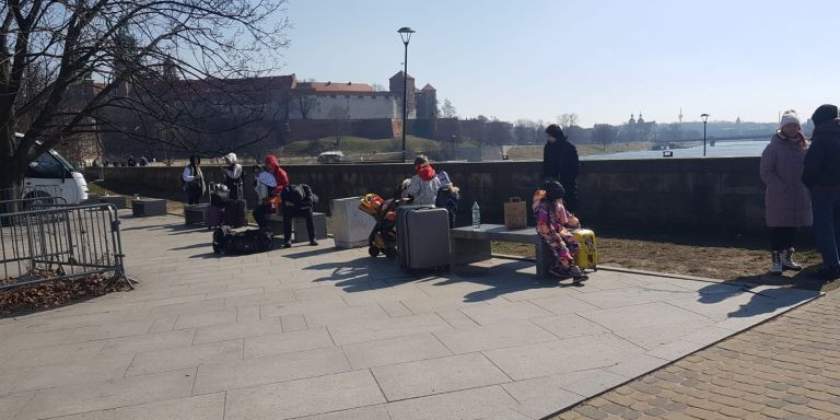 Refugiados cerca de la frontera de Polonia con Ucrania / CEDIDA - PAU AMES