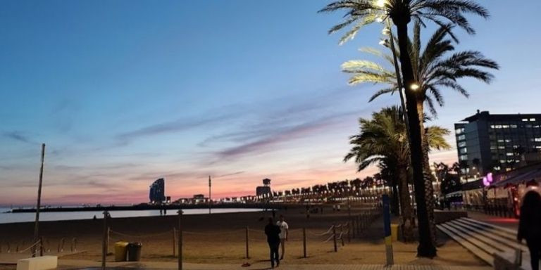 Paseo marítimo de la Barceloneta, donde se ha originado la agresión / GOOGLE MAPS