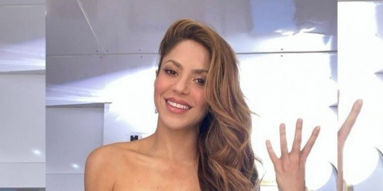 Fotografía que compartió Shakira en sus redes para celebrar la victoria culé / RRSS