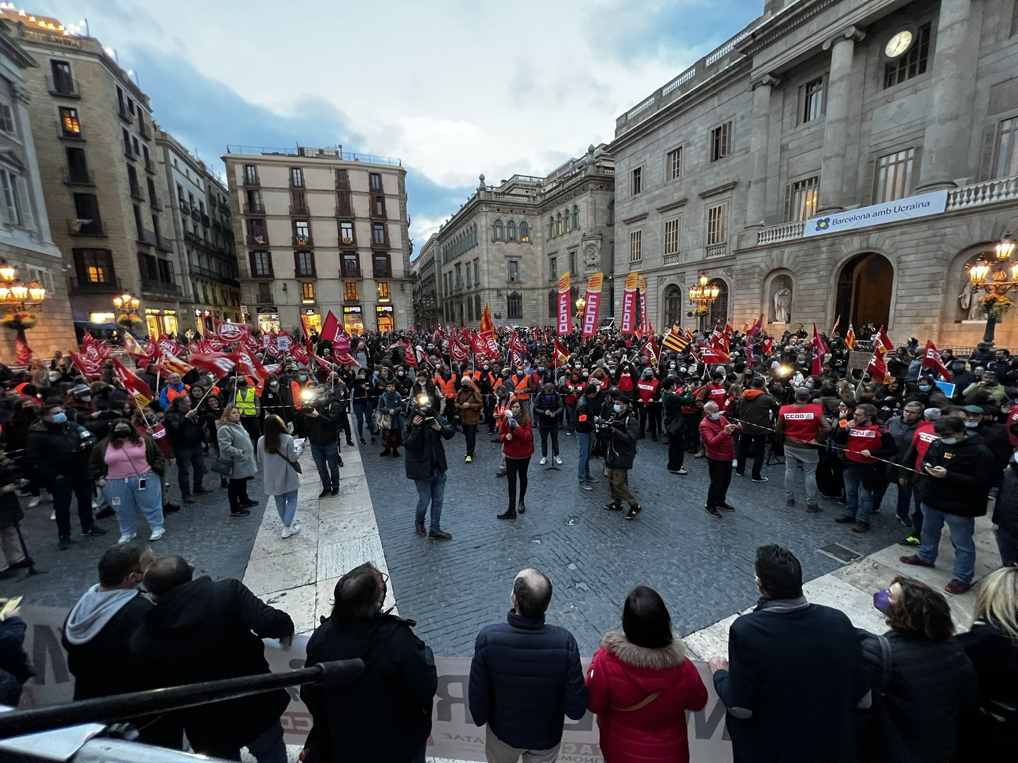 Manifestación contra la subida de los precios de la energía en Barcelona / CCOO