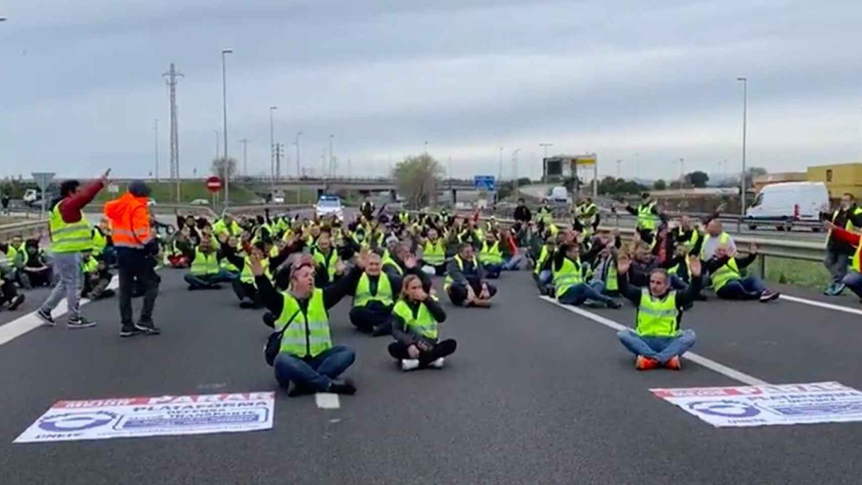 Transportistas cortan de nuevo este jueves la ronda Litoral / RTVE