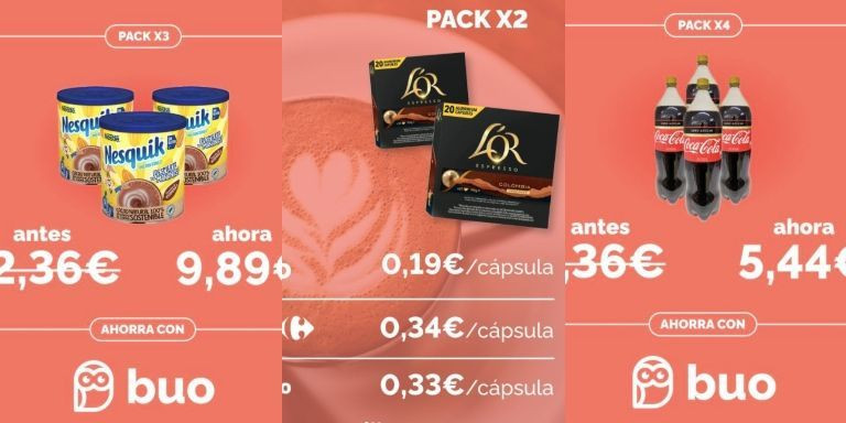 Algunas de las promociones de Shopbuo / SHOPBUO