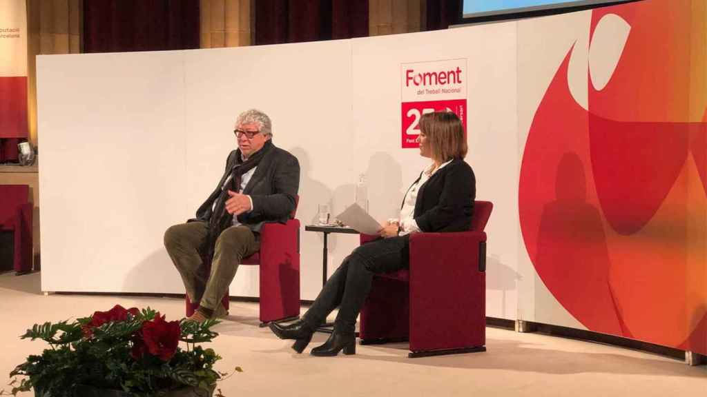 Antonio Balmon, vicepresidente de la AMB, en el auditorio de Foment / MA