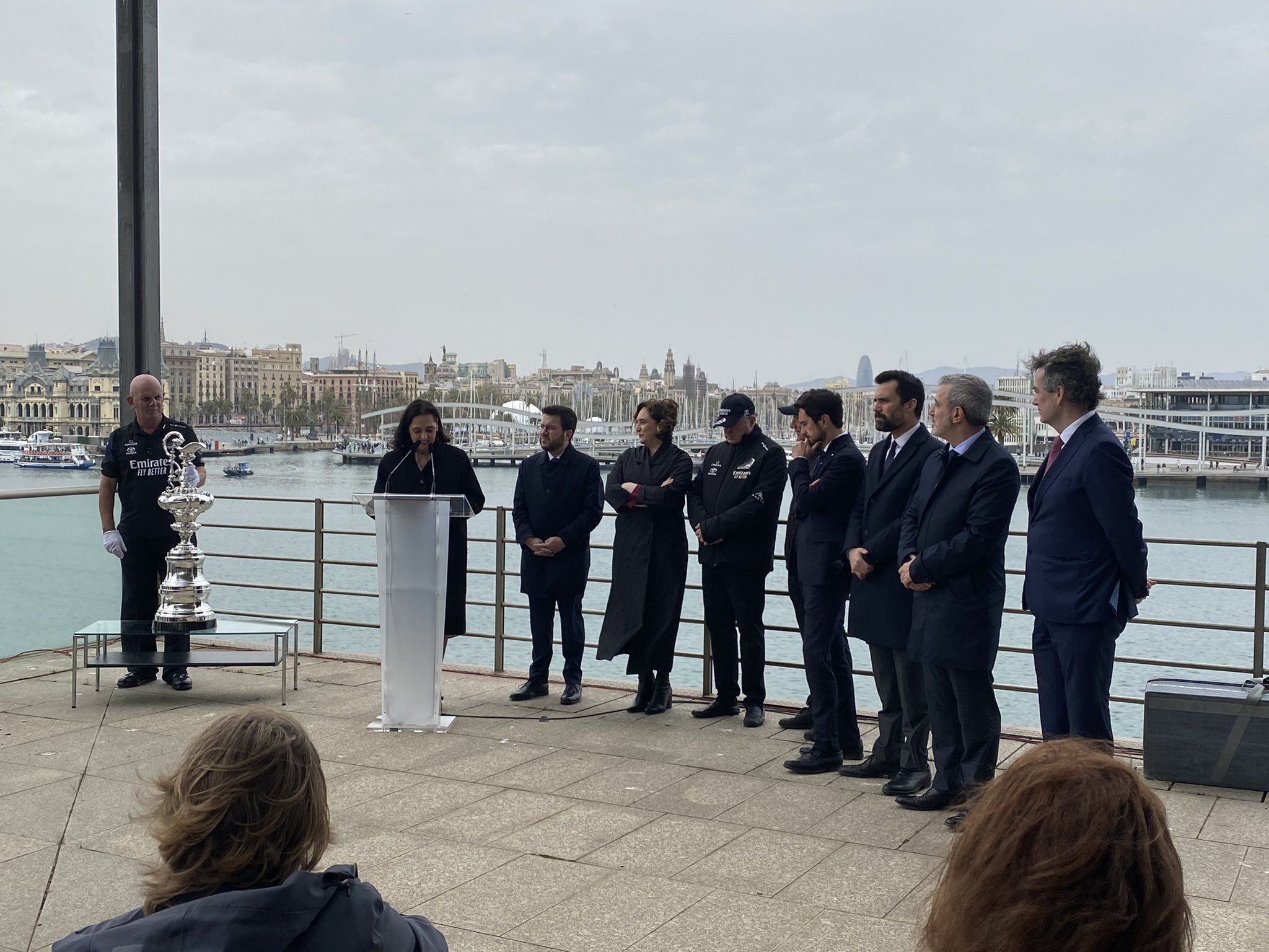 Aurora Catá, presidenta de Barcelona Global, en la presentación de la Copa América de Vela / TWITTER