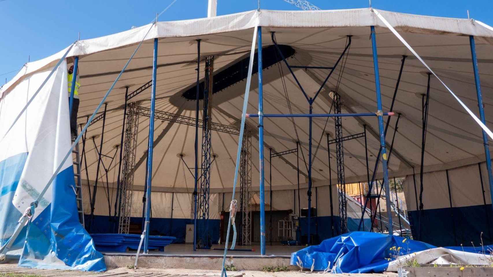 La nueva carpa del circo Rogelio Rivel, en Nou Barris / AYUNTAMIENTO DE BARCELONA