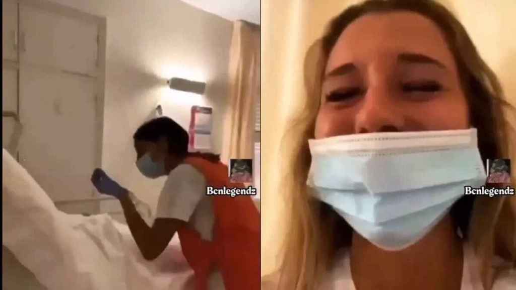 Dos cuidadoras se grabaron en 2020 humillando a una anciana en una residencia de Terrassa / REDES SOCIALES