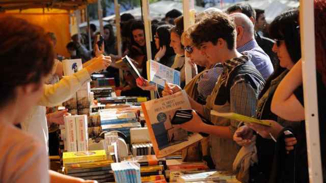 Una parada de libros, en la edició de Sant Jordi de 2015 / AYUNTAMIENTO DE BARCELONA