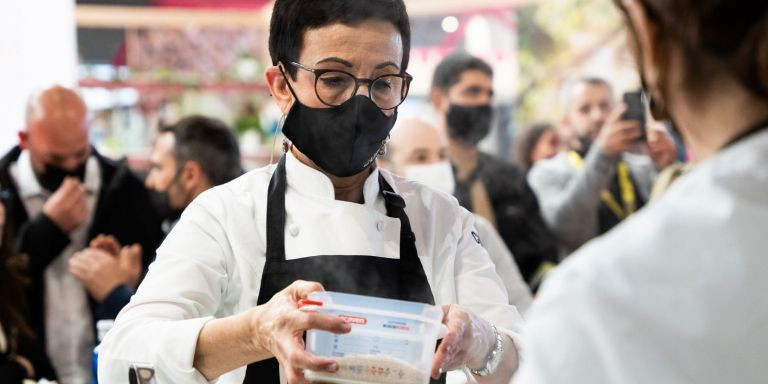 Carme Ruscalleda en la feria Alimentaria / LUIS MIGUEL AÑÓN