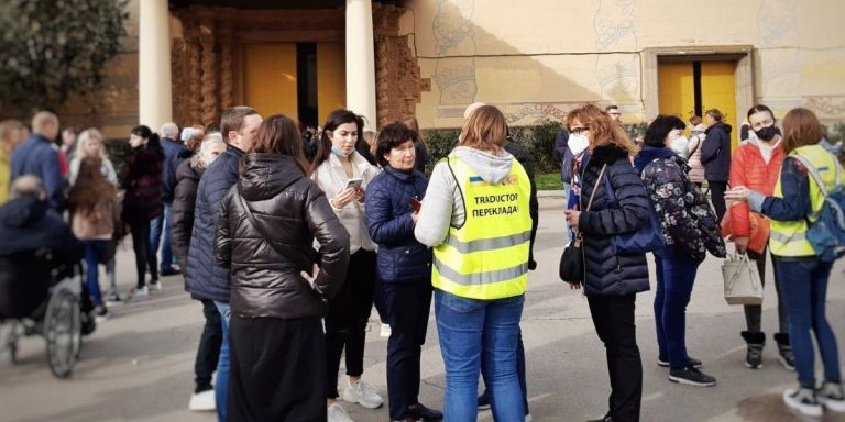 Centro de distribución de refugiados de Barcelona / FIRA DE BARCELONA