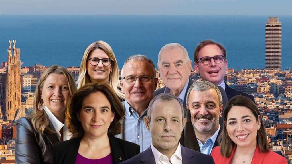 Fotomontaje con algunos de los posibles alcaldables a las elecciones de Barcelona de 2023 / METRÓPOLI