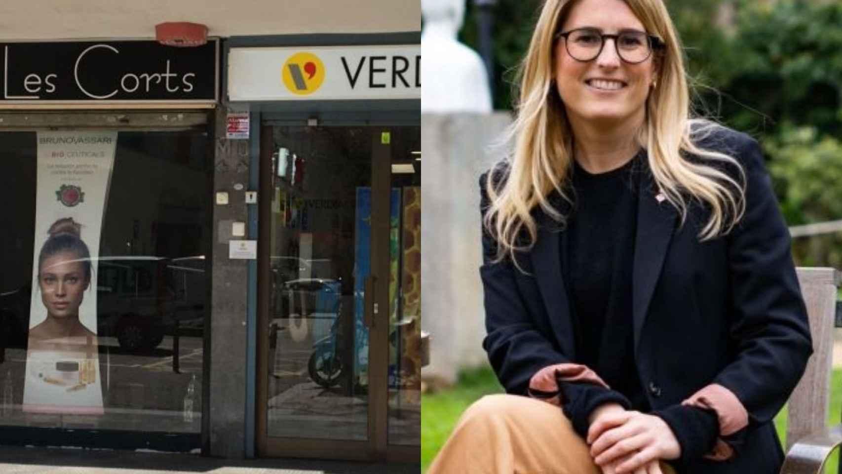 Elsa Artadi y los comercios en la calle del Doctor Nubiola i Espinós / METRÓPOLI