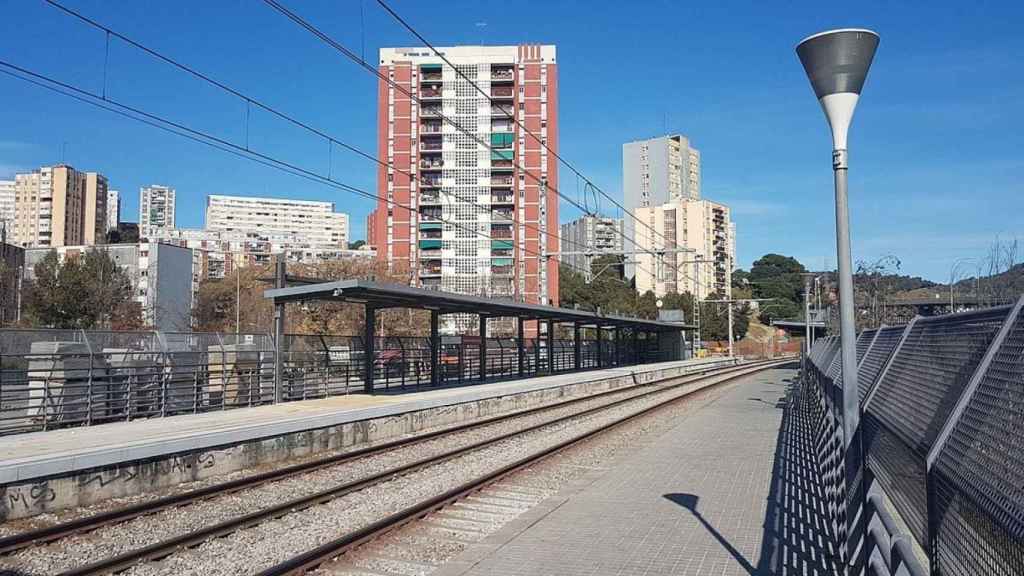 Estación de ADIF en Nou Barris en una imagen de archivo