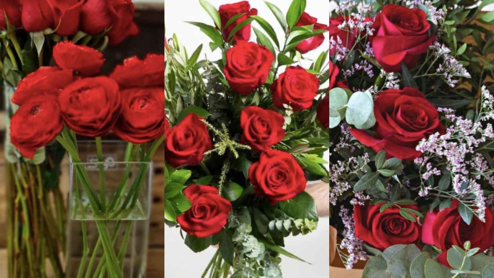 Algunas de las rosas de Sant Jordi de las mejores floristerías de Barcelona / RRSS