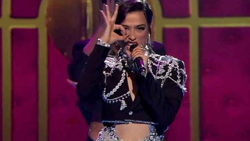 La representante española de Eurovisión, Chanel Terrero, en una actuación previa al festival / ARCHIVO
