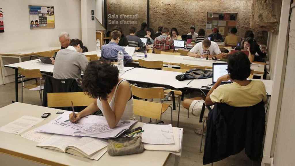 Una sala de estudio de Barcelona en una imagen de archivo / AJUNTAMENT DE BARCELONA