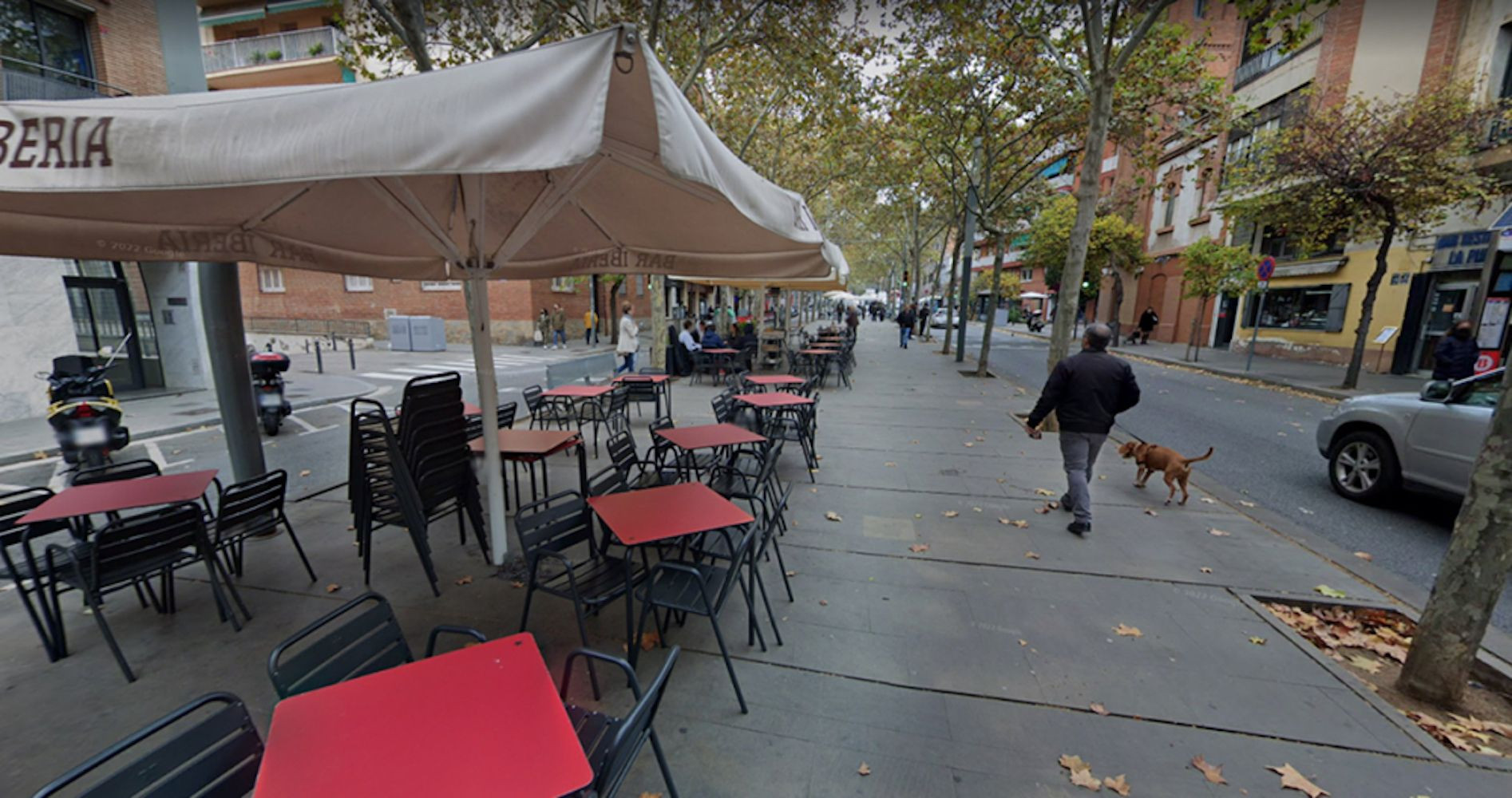 La Rambla Fabra i Puig, en el barrio de Sant Andreu de Barcelona, con las terrazas en una imagen de archivo / GOOGLE STREET VIEW