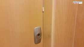 Imagen de archivo de un marcador en una puerta, como el que utilizaban los cinco ladrones detenido / MOSSOS D'ESQUADRA