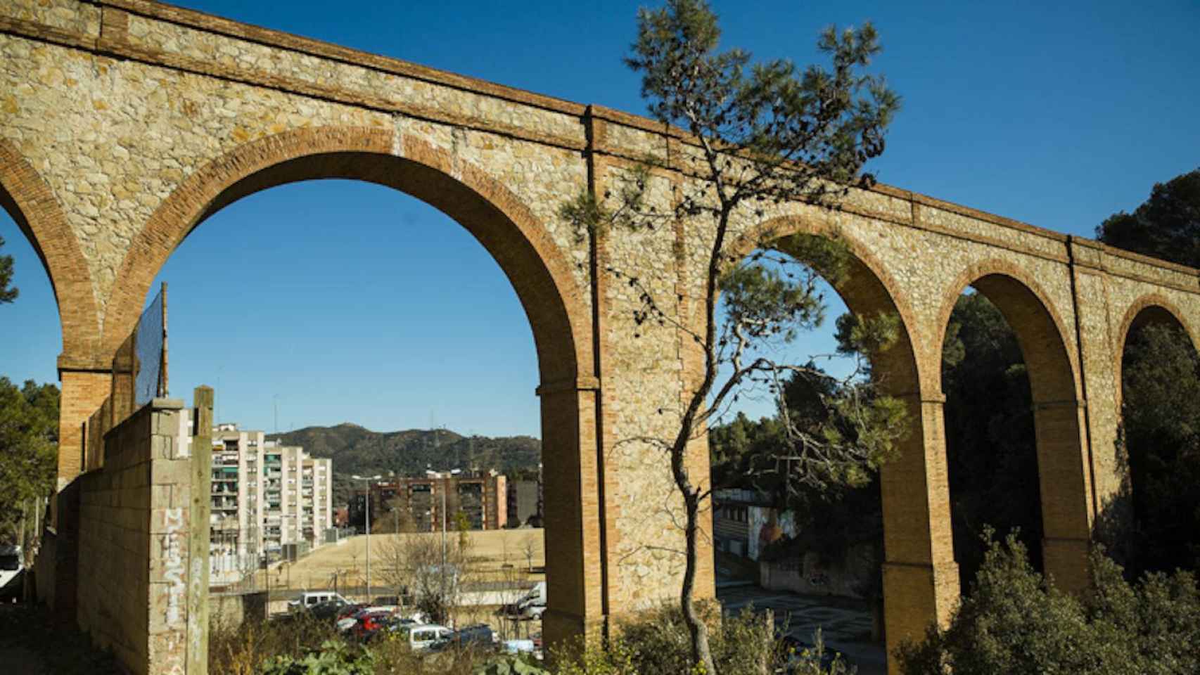 El acueducto del Torrent del Bosc Llarg, el más largo de Ciutat Meridiana / AJUNTAMENT DE BARCELONA