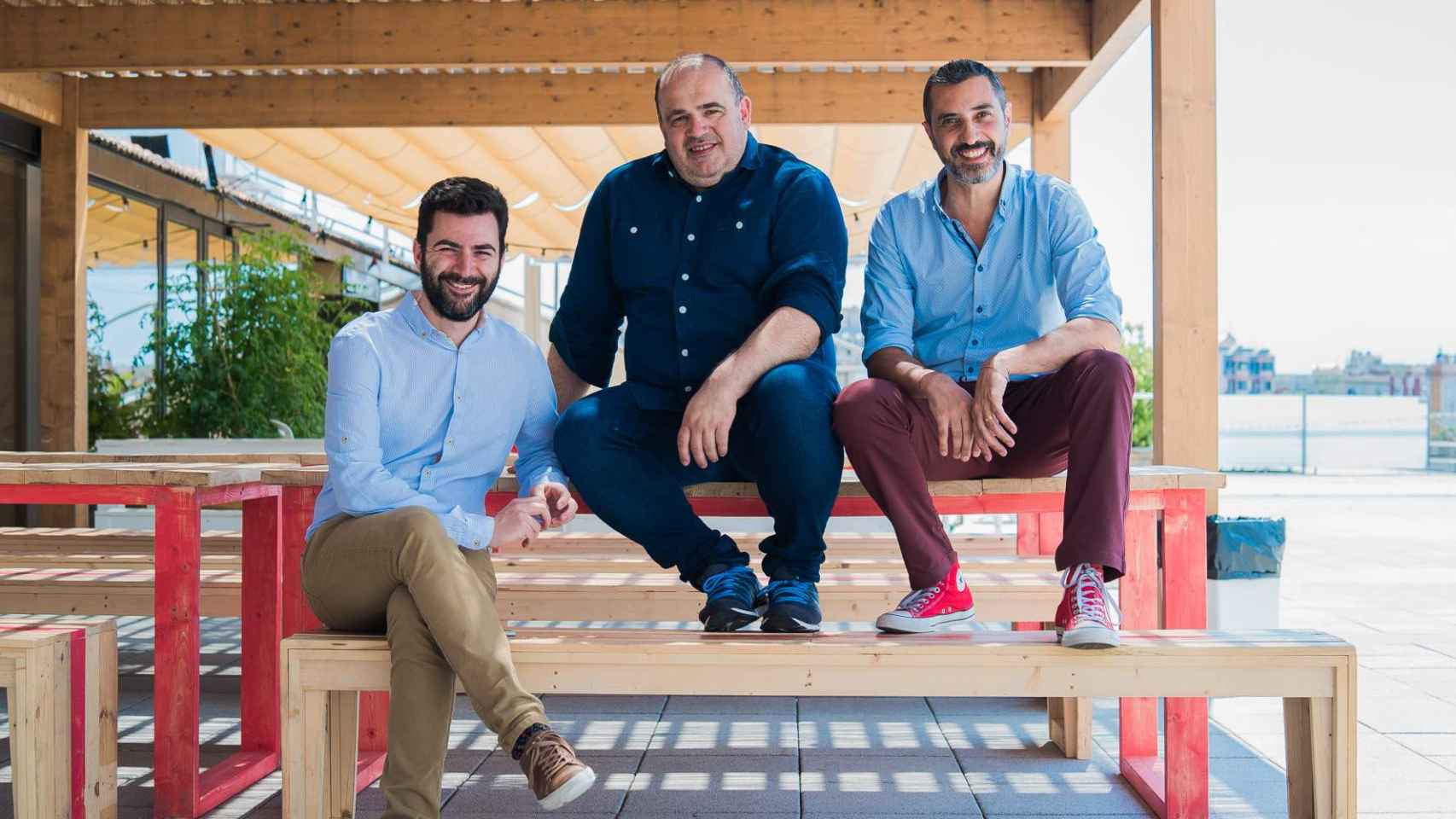 Albert Bosch, Carlos Blanco y Miquel A. Mora, fundadores de Housfy