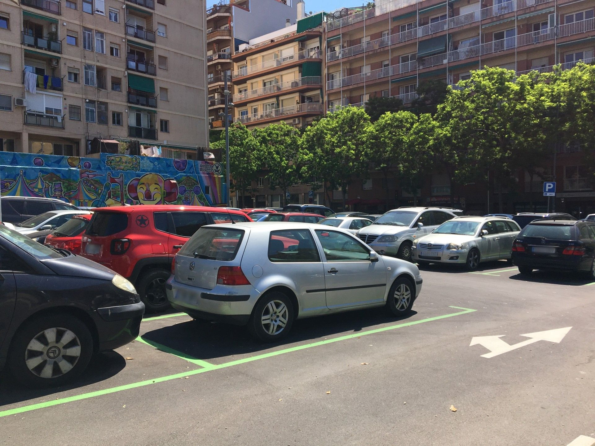 Parking de Les Corts en el que se producen los robos / METRÓPOLI - RP