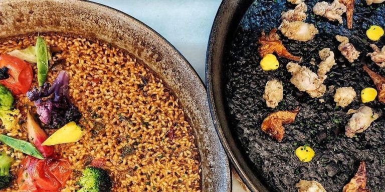 Arroz de verduras y arroz negro de la Terraza Martínez / INSTAGRAM