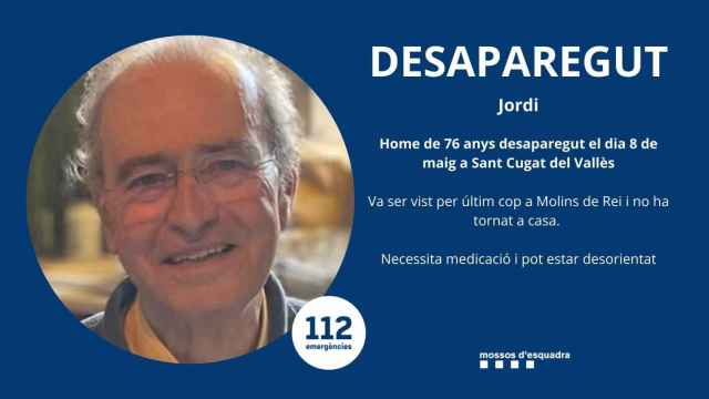 Jordi, el anciano desaparecido en Molins de Rei / MOSSOS