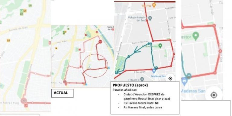 Propuesta de modificación de la línea 133 / CEDIDA 