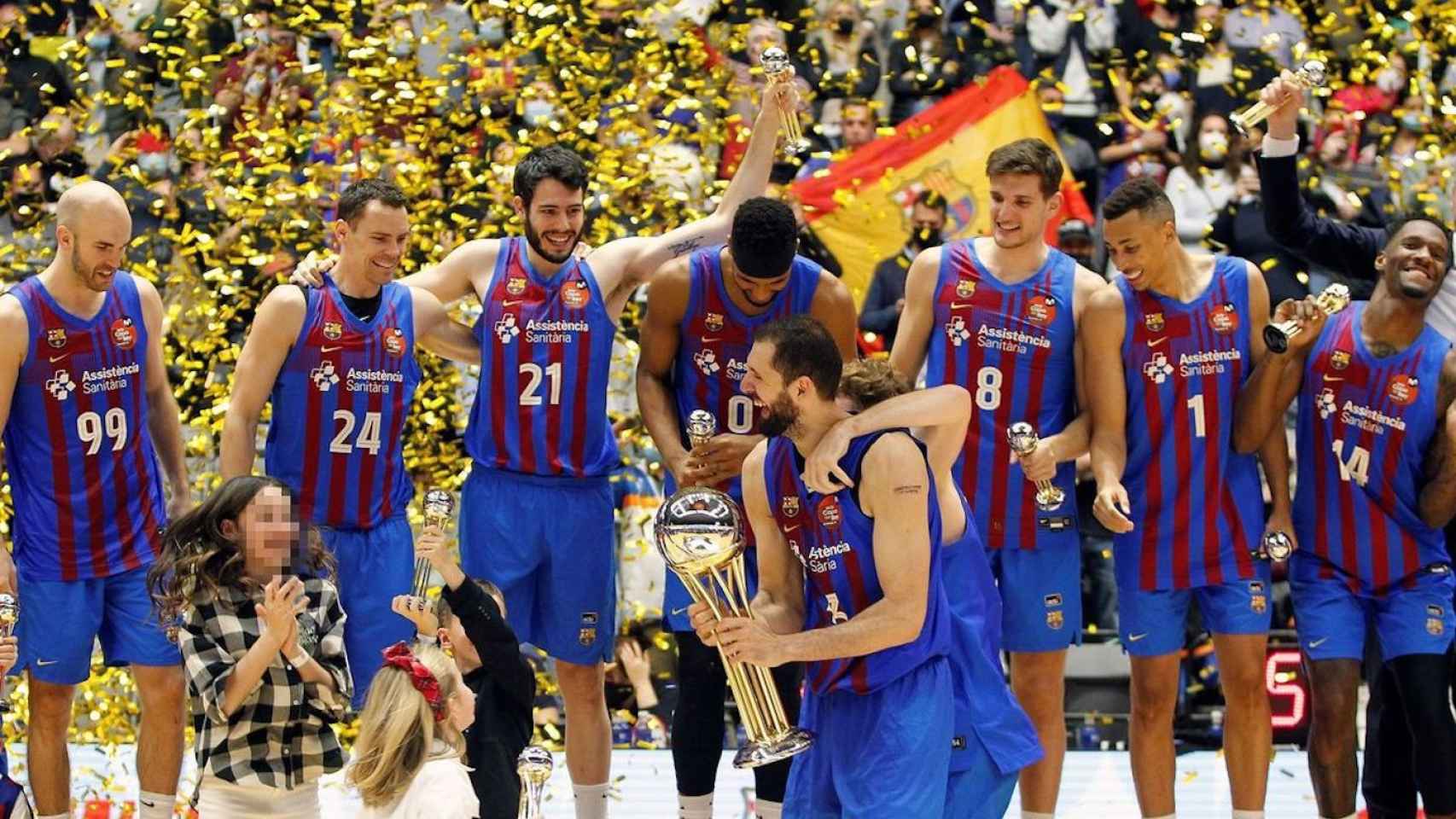 El Barça celebrando la victoria en la Copa del Rey de 2022 / ARCHIVO