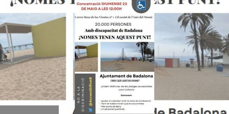 Cartel de la concentración en Badalona / CEDIDA