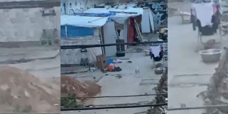 Estado del solar 'okupado' en la calle de Jaén / CEDIDA