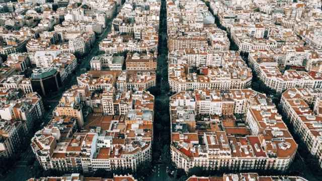 Vista panorámica del Eixample de Barcelona