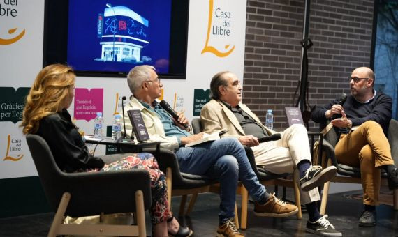 Eva Moll, Xavier Sardà, Ramón de España y Jordi Basté / LMA