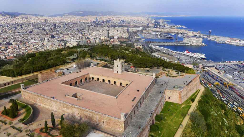 Vista aérea del Castillo de Montjuïc / AJ BCN