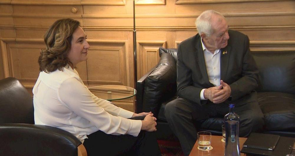 Ada Colau y Ernest Maragall durante una reunión / EUROPA PRESS