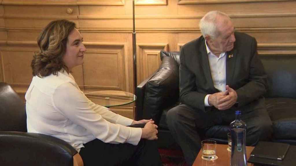 Ada Colau y Ernest Maragall durante una reunión / EUROPA PRESS