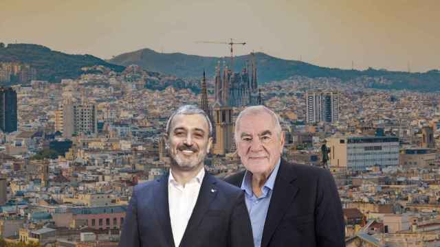 Fotomontaje donde aparecen Jaume Collboni (i) y Ernest Maragall (d)