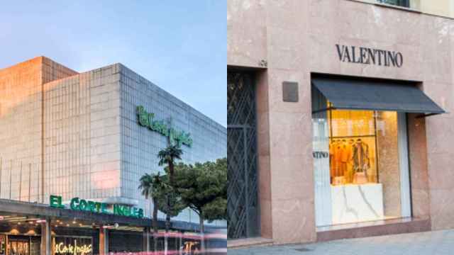 El Corte Inglés y Valentino, los dos comercios que han sufrido un alunizaje esta madrugada en Barcelona / METRÓPOLI