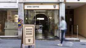 Exterior de un comercio de la compañía barcelonesa Syra Coffee