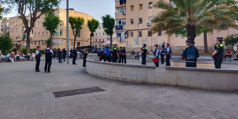 Dispositivo policial en La Florida el pasado 28 de mayo / AYUNTAMIENTO HOSPITALET