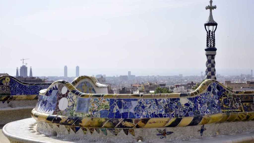 Vista aérea del Park Güell de Barcelona