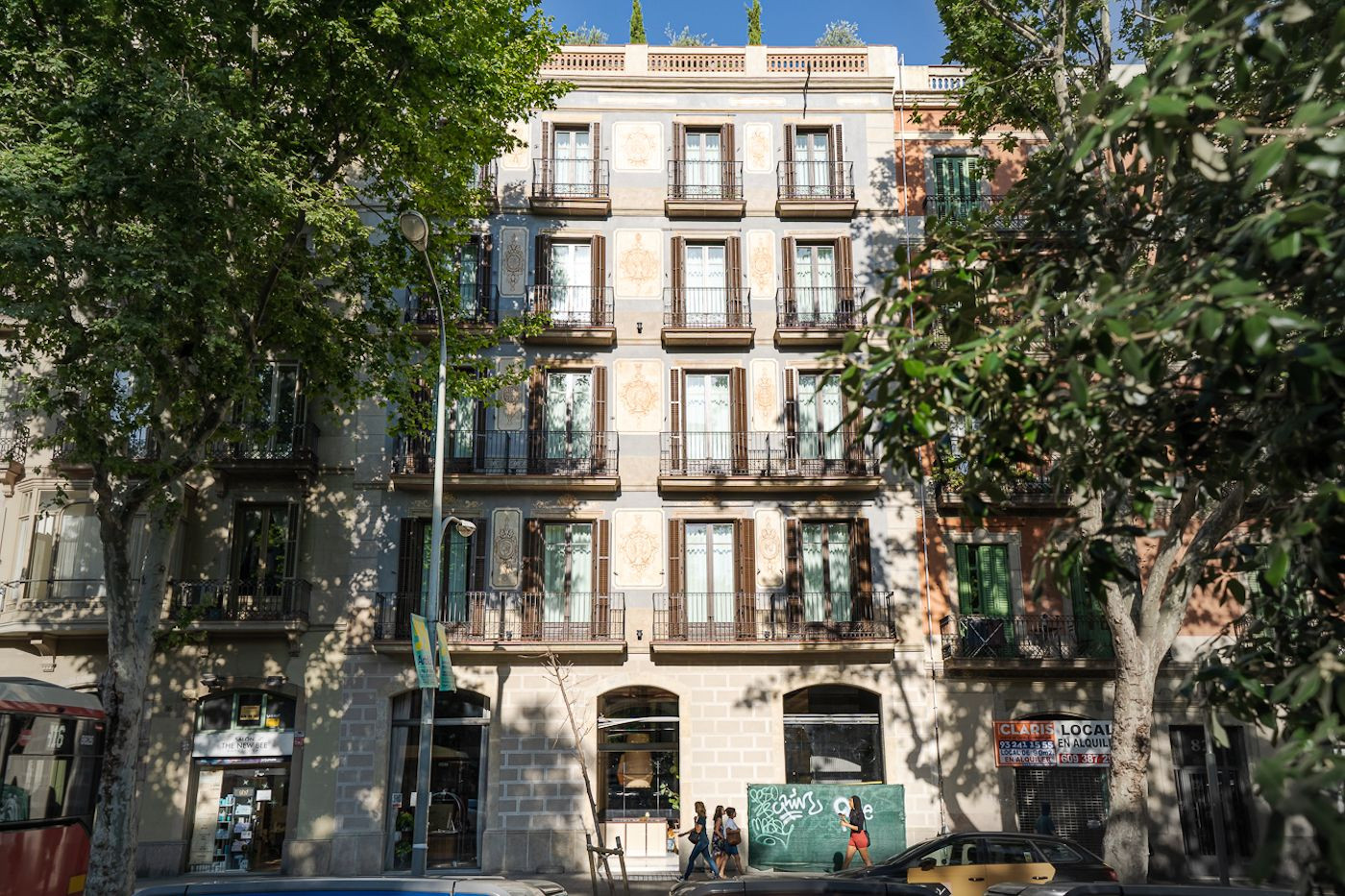 Fachada del hotel Antiga Casa Buenavista, levantado sobre restos arqueológicos / INMA SANTOS 